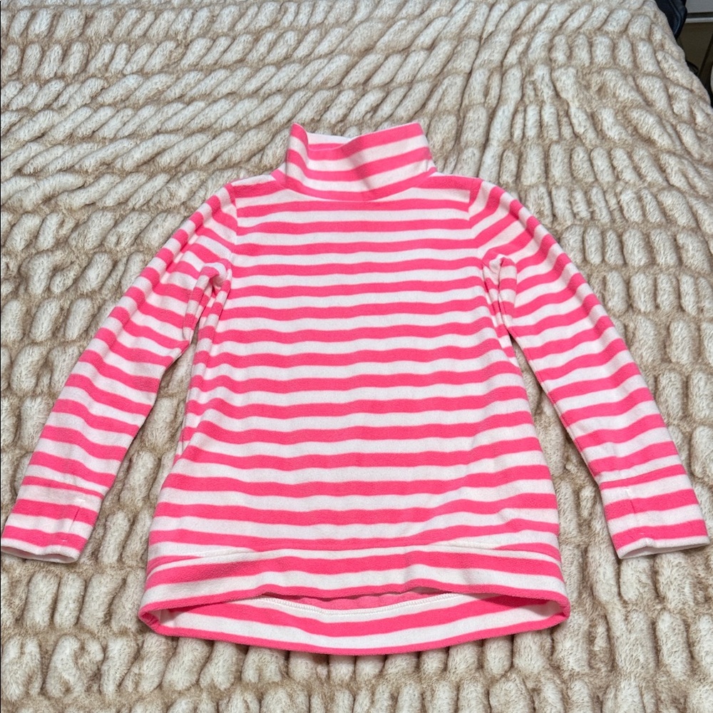 Striped Pink and White Women's Sweatshirt